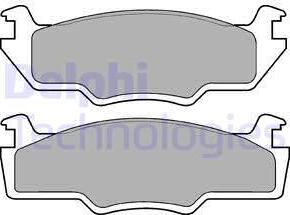 Delphi LP225 - Brake Pad Set, disc brake car-mod.net