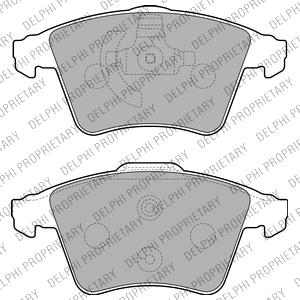 Delphi LP2225 - Brake Pad Set, disc brake car-mod.net