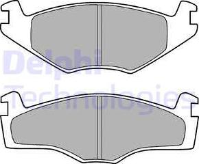 Delphi LP755 - Brake Pad Set, disc brake car-mod.net