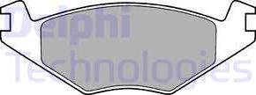 Delphi LP760 - Brake Pad Set, disc brake car-mod.net