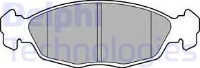 Delphi LP702 - Brake Pad Set, disc brake car-mod.net
