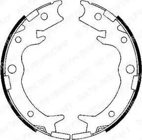 Alpha Brakes HST-HD-019 - Brake Shoe Set, parking brake car-mod.net