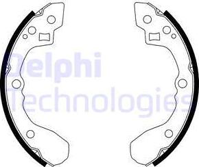Delphi LS1918 - Drum Brake Shoe Set car-mod.net