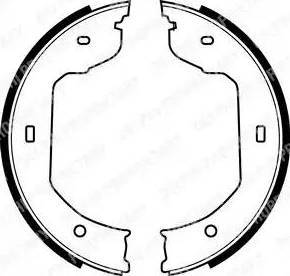 Alpha Brakes HST-BM-004 - Brake Shoe Set, parking brake car-mod.net