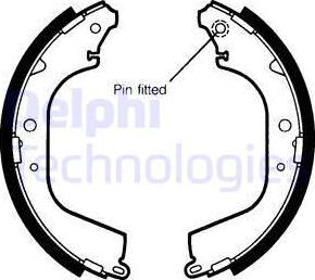 Delphi LS1406 - Drum Brake Shoe Set car-mod.net