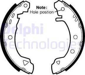 Delphi LS1434 - Drum Brake Shoe Set car-mod.net
