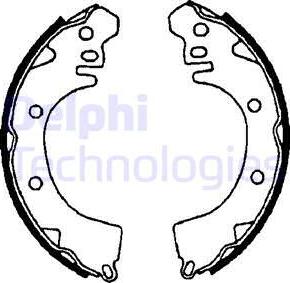 Delphi LS1471 - Drum Brake Shoe Set car-mod.net