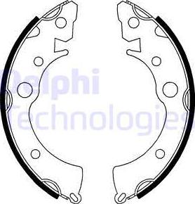 Delphi LS1646 - Drum Brake Shoe Set car-mod.net