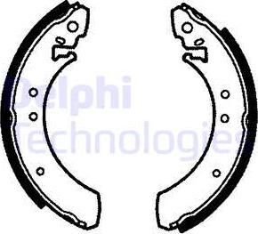 Delphi LS1068 - Drum Brake Shoe Set car-mod.net