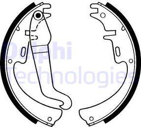 Delphi LS1144 - Drum Brake Shoe Set car-mod.net