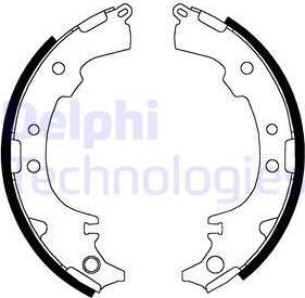 Delphi LS1831 - Drum Brake Shoe Set car-mod.net
