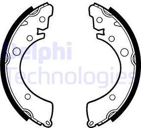 Delphi LS1332 - Drum Brake Shoe Set car-mod.net