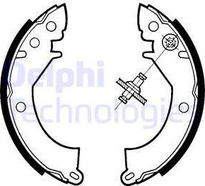 Delphi LS1328 - Drum Brake Shoe Set car-mod.net