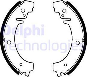 Delphi LS1219 - Drum Brake Shoe Set car-mod.net