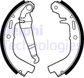 Delphi LS1231 - Drum Brake Shoe Set car-mod.net