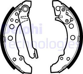 Delphi LS1276 - Drum Brake Shoe Set car-mod.net