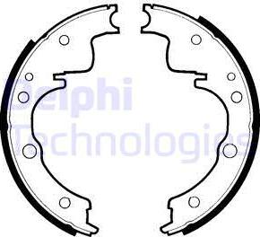 Delphi LS1270 - Drum Brake Shoe Set car-mod.net