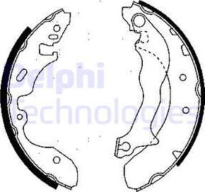 Delphi LS1746 - Drum Brake Shoe Set car-mod.net