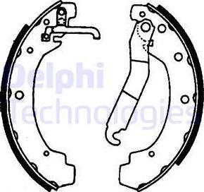 Delphi LS1702 - Drum Brake Shoe Set car-mod.net