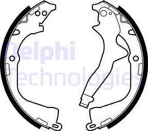 Delphi LS2056 - Brake Shoe Set, parking brake car-mod.net