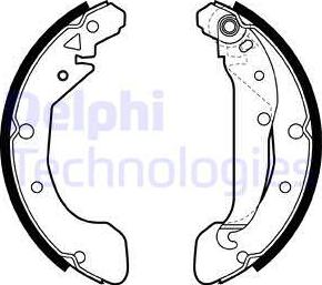 Delphi LS2004 - Drum Brake Shoe Set car-mod.net