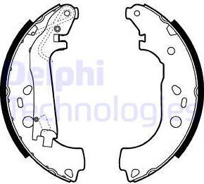 Delphi LS2014 - Drum Brake Shoe Set car-mod.net