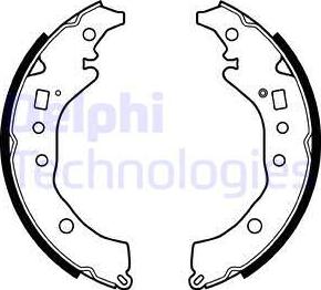 Delphi LS2079 - Drum Brake Shoe Set car-mod.net