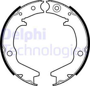 Delphi LS2145 - Drum Brake Shoe Set car-mod.net