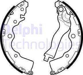 Delphi LS2110 - Drum Brake Shoe Set car-mod.net
