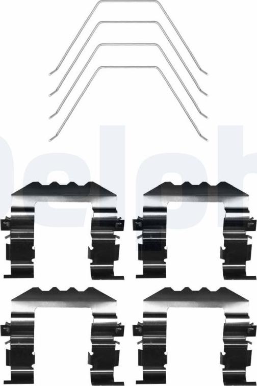 Delphi LX0670 - Accessory Kit for disc brake Pads car-mod.net