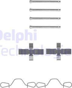 Delphi LX0041 - Accessory Kit for disc brake Pads car-mod.net