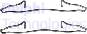 Delphi LX0123 - Accessory Kit for disc brake Pads car-mod.net