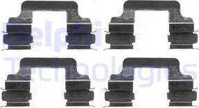 Delphi LX0383 - Accessory Kit for disc brake Pads car-mod.net