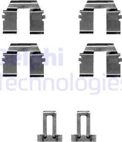 Delphi LX0335 - Accessory Kit for disc brake Pads car-mod.net