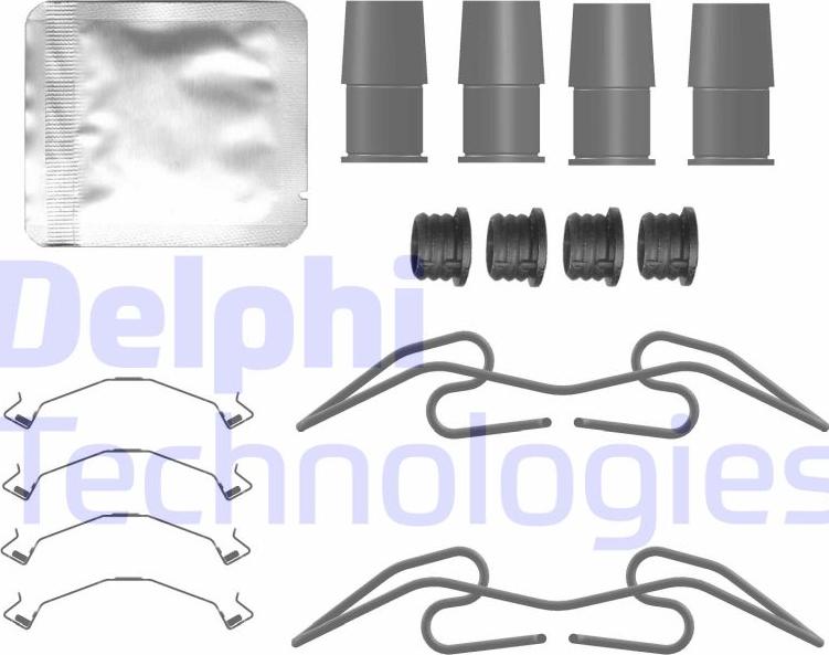 Delphi LX0784 - Accessory Kit for disc brake Pads car-mod.net
