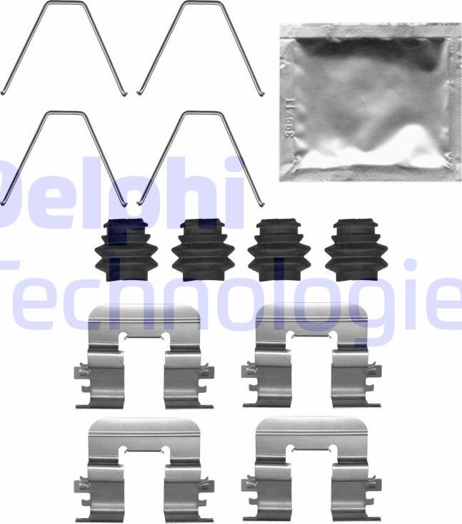 Delphi LX0726 - Accessory Kit for disc brake Pads car-mod.net