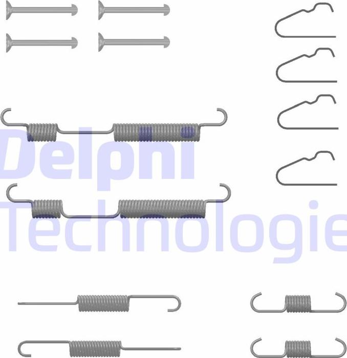 Delphi LY1438 - Accessory Kit, brake shoes car-mod.net