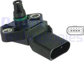 Delphi PS10118 - Air Pressure Sensor, height adaptation car-mod.net