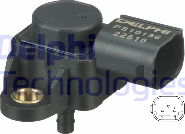 Delphi PS10136 - Sensor, intake manifold pressure car-mod.net