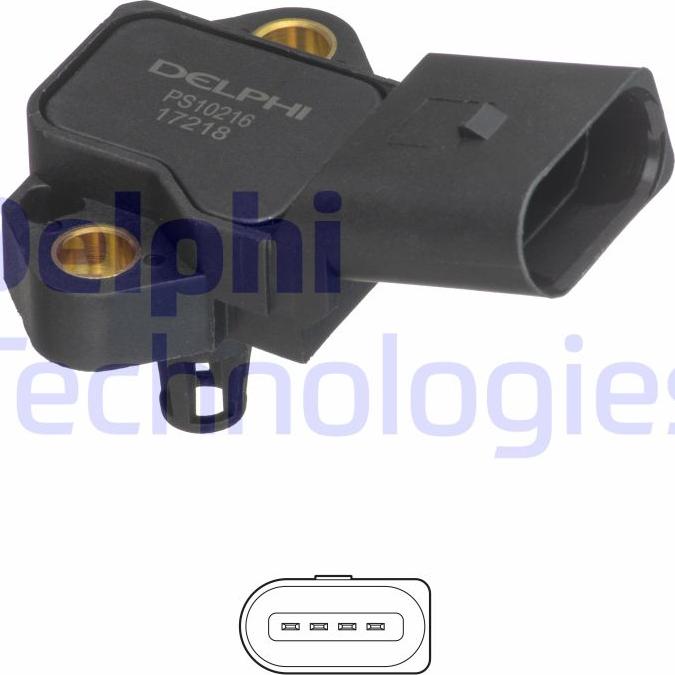 Delphi PS10216 - Sensor, intake manifold pressure car-mod.net