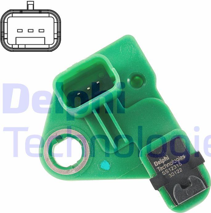 Delphi SS12315-12B1 - Crankshaft position sensor, RPM car-mod.net