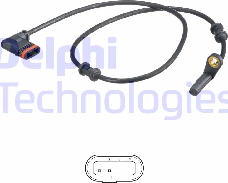 Delphi SS20550 - ABS sensor, wheel speed car-mod.net