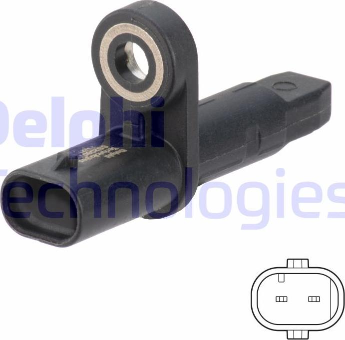 Delphi SS20801 - ABS sensor, wheel speed car-mod.net
