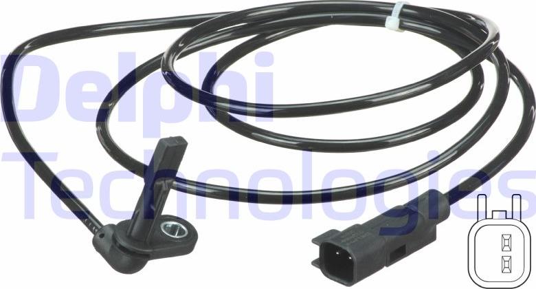 Delphi SS20356 - ABS sensor, wheel speed car-mod.net