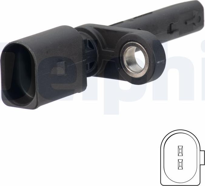 Delphi SS20794-11B1 - ABS sensor, wheel speed car-mod.net