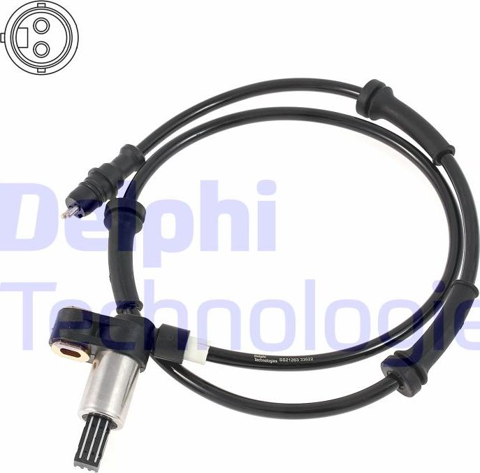 Delphi SS21263-12B1 - ABS sensor, wheel speed car-mod.net
