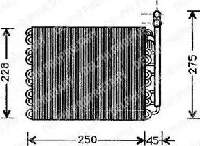 Delphi TSP0525091 - Evaporator, air conditioning car-mod.net