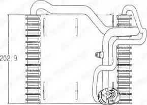 Delphi TSP0525019 - Evaporator, air conditioning car-mod.net