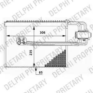 Delphi TSP0525184 - Evaporator, air conditioning car-mod.net