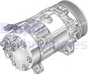 Delphi TSP0155060 - Compressor, air conditioning car-mod.net